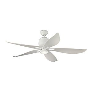 Visual Comfort Fan Lily 56" Ceiling Fan in Matte White