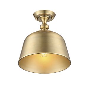 Savoy House Berg 1 Light Ceiling Light in Warm Brass