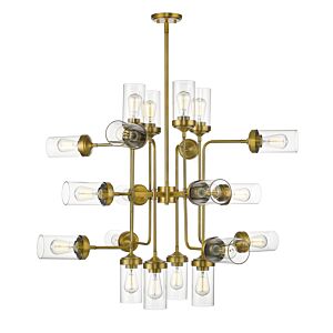 Z-Lite Calliope 20-Light Pendant Light In Foundry Brass