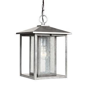 Sea Gull Hunnington Outdoor Hanging Light in Weathered Pewter