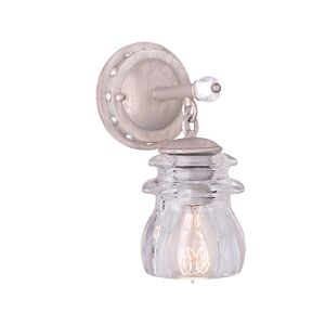Brierfield 1-Light Bathroom Vanity Light in Pearl Silver