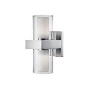 Sconces 2-Light LED Wall Sconce in Chrome
