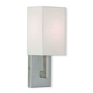 ADA Wall Sconces 1-Light Wall Sconce in Brushed Nickel