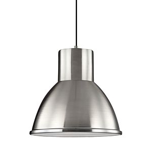 Sea Gull Division Street 14 Inch Pendant Light in Brushed Nickel