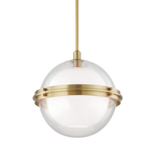 Northport 1-Light Pendant in Aged Brass