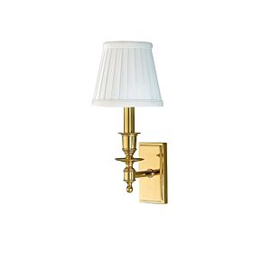 Hudson Valley Ludlow 13 Inch Wall Sconce in Polished Bronze