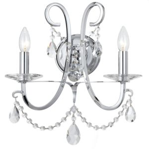 Othello 2-Light Crystal Wall Sconce