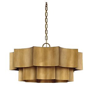 Savoy House Shelby 6 Light Pendant in Gold Patina