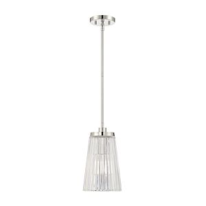 Chantilly 1-Light Pendant in Polished Nickel