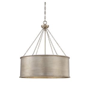 Savoy House Rochester 6 Light Pendant in Silver Patina