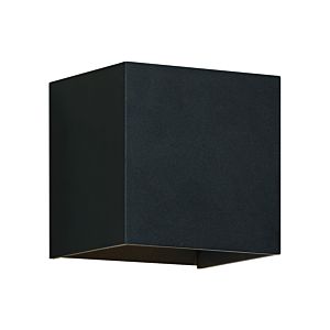 Visual Comfort Modern Vex 5" Outdoor Wall Light in Black
