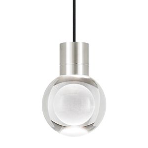 Tech Mina 3000K 2200K LED 8 Inch Pendant Light in Satin Nickel and Clear