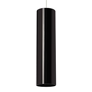 Visual Comfort Modern Piper 3000K LED 5" Pendant Light in Black and Gloss Black