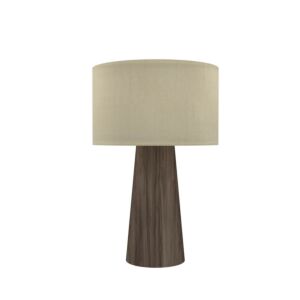 Conical 1-Light Table Lamp in American Walnut
