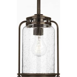 Botta 1-Light Hanging Lantern in Antique Bronze