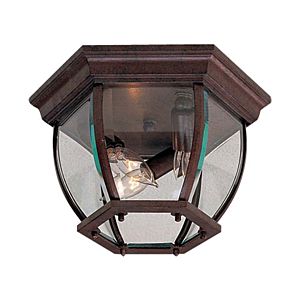 The Great Outdoors Wyndmere 3 Light Outdoor Ceiling Light in Antique Bronze