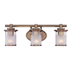 Essence 3-Light Bathroom Vanity Light in Old Satin Brass