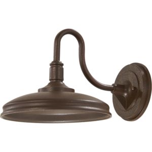The Great Outdoors Harbison Led 9 Inch Outdoor Wall Light in Bronze with Copper Flecks