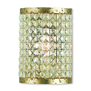 Grammercy 1-Light Wall Sconce in Hand Applied Winter Gold