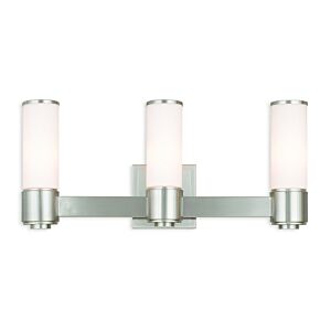 Weston 3-Light Wall Sconce with Bathroom Vanity Light Light in Brushed Nickel