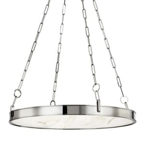 Kirby 1-Light LED Chandelier in Polished Nickel