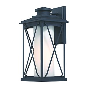 The Great Outdoors Lansdale 18 Inch Outdoor Wall Light in Black