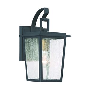  Cantebury Outdoor Wall Light in Black with Gold