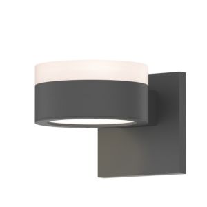 Sonneman REALS 2.5 Inch 2 Light LED Wall Sconce in Textured Gray