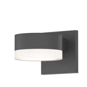 Sonneman REALS 2.5 Inch 2 Light LED Up/Down Wall Sconce in Textured Gray