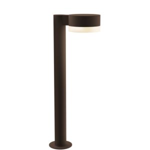 Sonneman REALS 22 Inch Frosted White LED Bollard in Textured Bronze