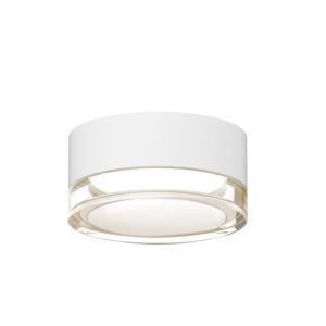 Sonneman REALS 5 Inch Clear Acrylic LED Flush Mount in Textured White
