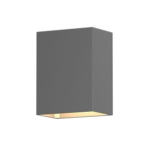 Sonneman Box 4.5 Inch LED Wall Sconce in Textured Gray