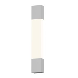 Sonneman Box Column 22 Inch LED Wall Sconce in Textured White