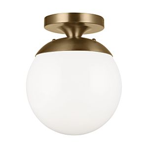 Visual Comfort Studio Leo - Hanging Globe Ceiling Light in Satin Brass