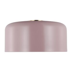 Malone 1-Light LED Flushmount Ceiling Light in Rose