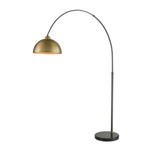 Magnus 1-Light Floor Lamp in Aged Brass