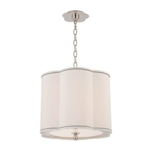 Hudson Valley Sweeny 3 Light 15 Inch Pendant Light in Polished Nickel