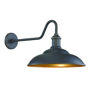 The Great Outdoors 6 Inch RLM Lighting Shade in Oil Rubbed Bronze with Matte Gold