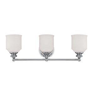 Savoy House Melrose by Brian Thomas 3 Light Bathroom Vanity Light in Polished Chrome