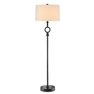 Germaine 1-Light Floor Lamp in Black