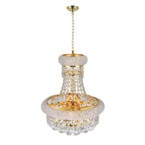 CWI Empire 6 Light Chandelier With Gold Finish