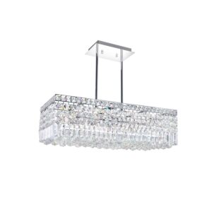CWI Colosseum 8 Light Down Chandelier With Chrome Finish