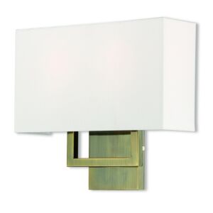 Pierson 2-Light Wall Sconce in Antique Brass