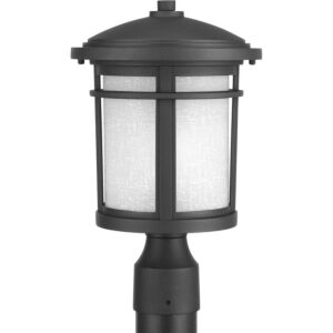 Wish 1-Light Post Lantern in Black