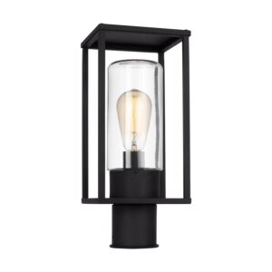 Vado 1-Light Outdoor Post Lantern in Black