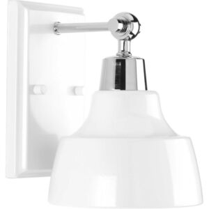 Bramlett 1-Light Bathroom Vanity Light in Polished Chrome