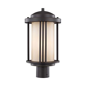 Sea Gull Crowell 17 Inch Outdoor Post Light in Antique Bronze