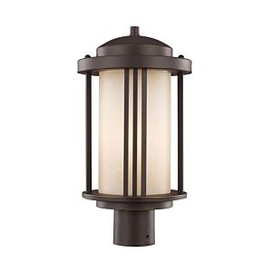 Sea Gull Crowell 17 Inch Outdoor Post Light in Antique Bronze
