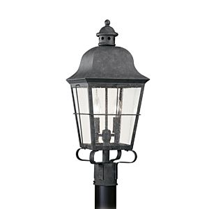 Generation Lighting Chatham 2-Light 23 Outdoor Post Light in Oxidized Bronze