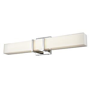 Secord Ac LED 1-Light LED Bathroom Vanity Light in Chrome